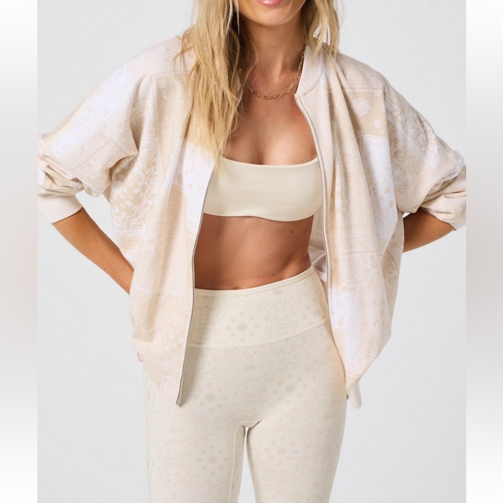 Fabletics Year Round Terry Slouchy Bomber